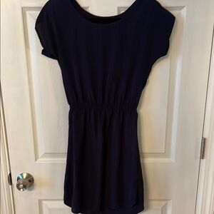 Aqua Navy Blue Dress